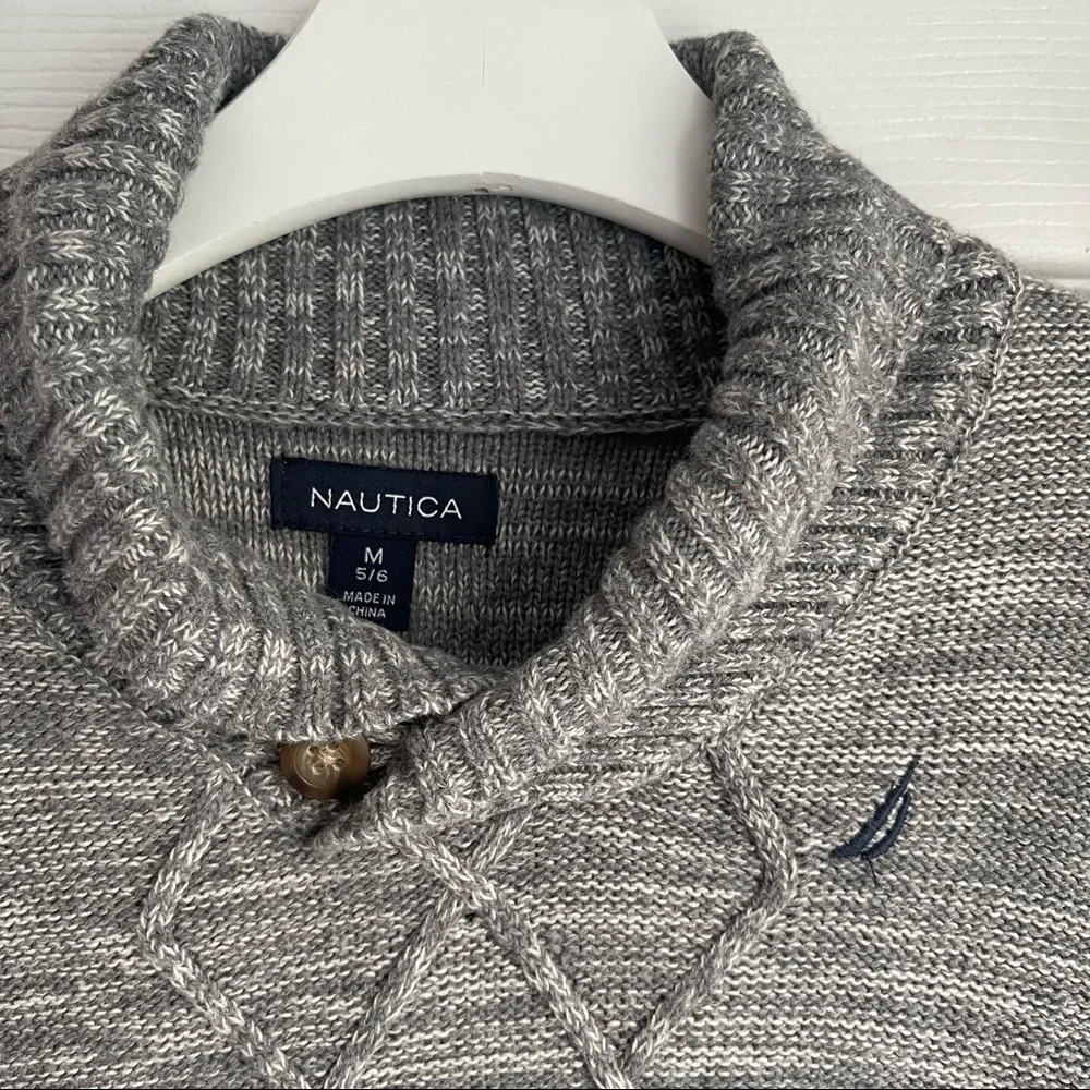 Nautica Cable-knit Sweater Boys Sz. M 5-6 - Picture 4 of 6